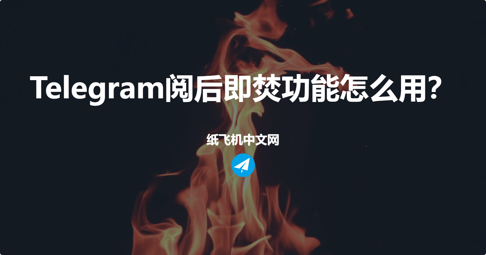 Telegram阅后即焚功能怎么用？